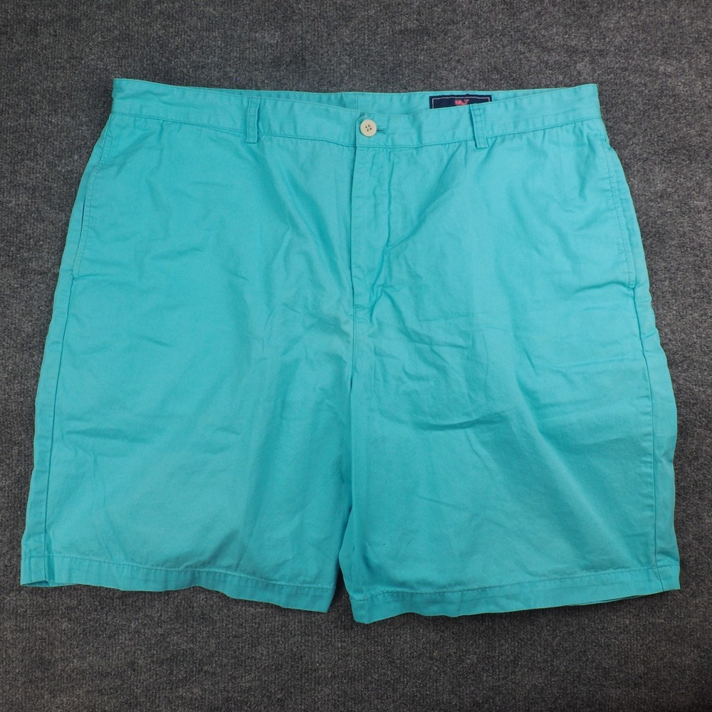 Vineyard Vines Club Short Mens 40‎ Blue Solid Preppy Coastal Beach Summer Casual